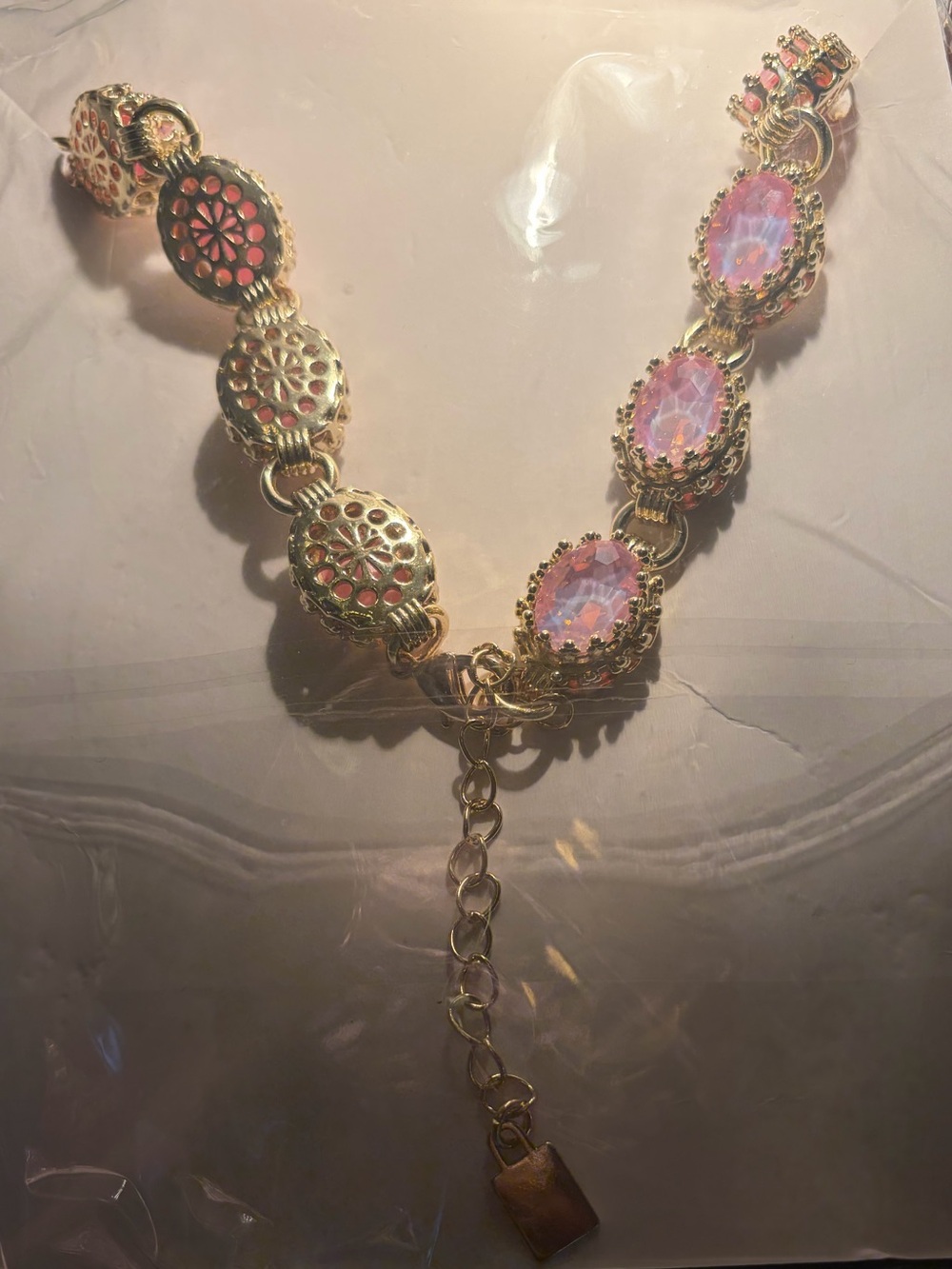 NEW Feed Me Gems Pink Opal “Princess” Necklace - Picture 8 of 13
